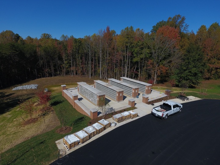 AMELIA VETERAN’S CEMETERY COLUMBARIUM EXPANSION | Amelia, VA – Complete Construction of 4 Columbariums & Site