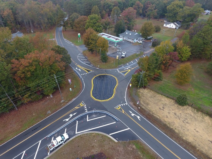 TURNER ROAD & DARBYTOWN ROAD MODULAR ROUNDABOUT | Henrico, VA – Complete Road Construction
